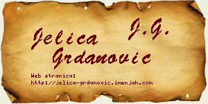 Jelica Grdanović vizit kartica